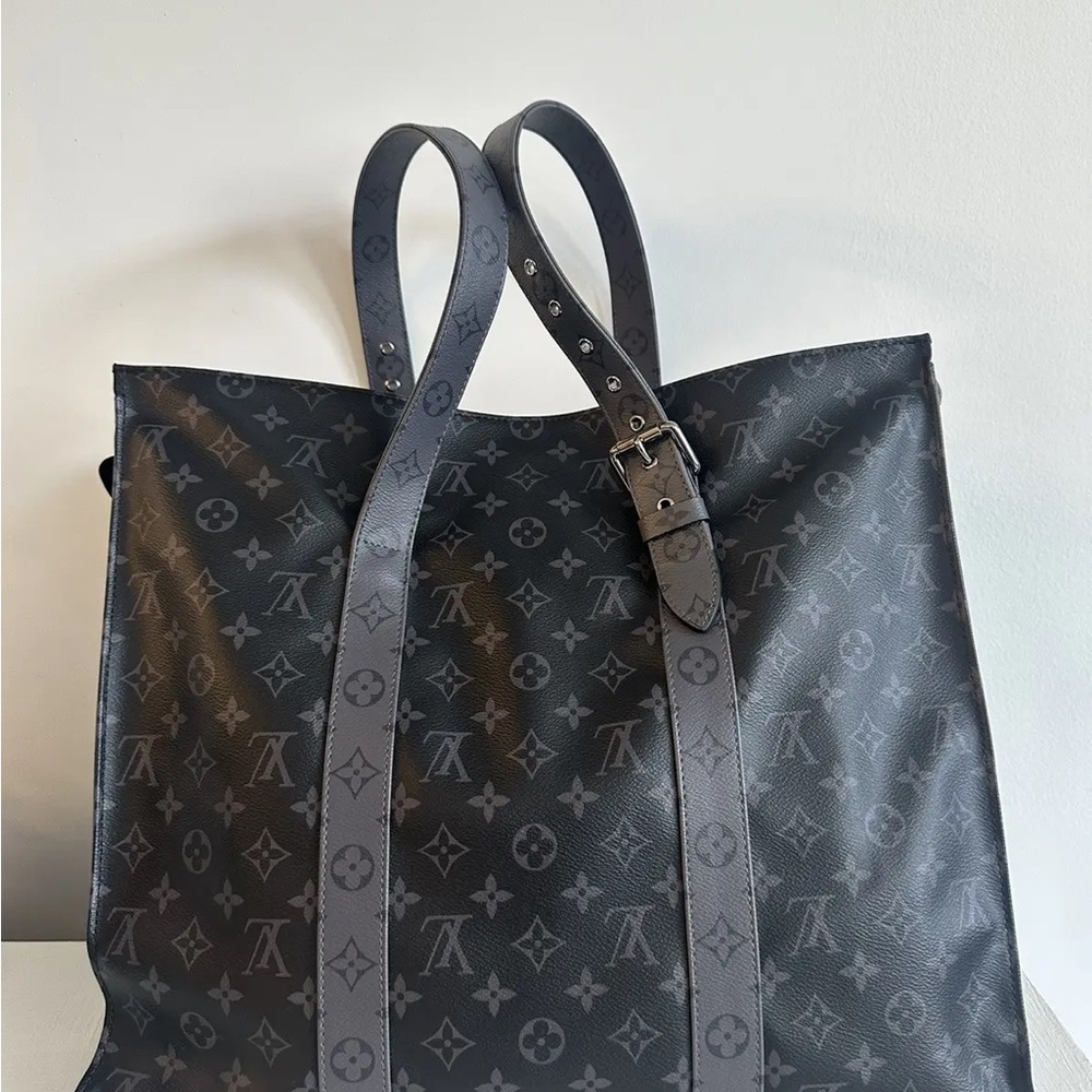 Louis Vuitton Black Monogram Tote Bag
